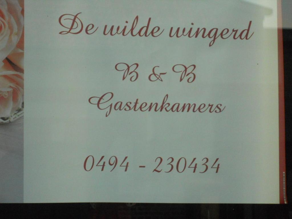 Hotel Huis De Wilde Wingerd Ypern Exterior foto